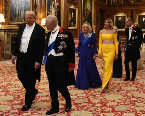 Royals Present Grand Welcome During Protests; Kimmel Taken Off Air Over Kirk Comments
