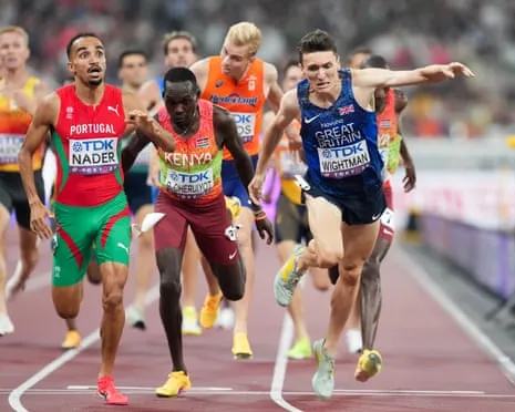 Great Britain's Jake Wightman Narrowly Misses Gold as Portugal's Isaac Nader Wins Dramatic 1500m Win