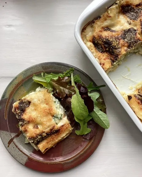 An Inspired Dish for Lasagne with Summer Squash and A Trio of Cheeses