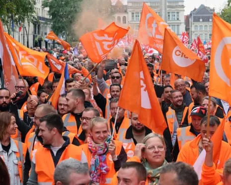 Nationwide Strike Action Sees Massive Crowds Marching Throughout France